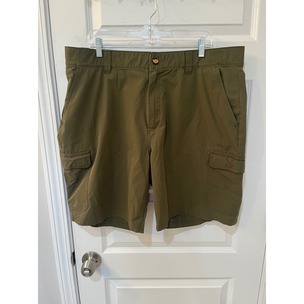 Orvis Mens Olive Green Performance Cargo Shorts Size 40 Hiking Fishing Outdoor